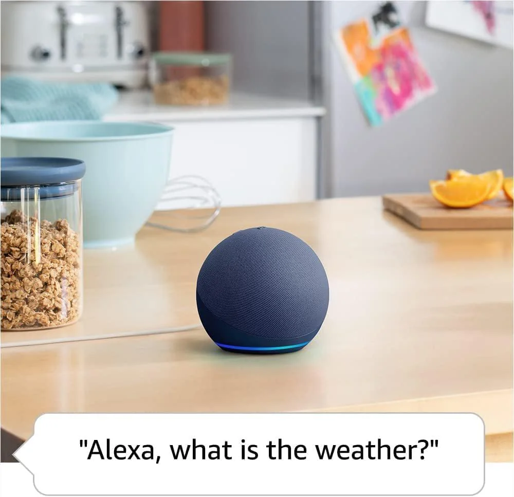Boxa inteligenta Amazon Echo Dot 5 (2022), Control Voce Alexa, Bluetooth, Wi-Fi, Deep Sea Blue Amazon