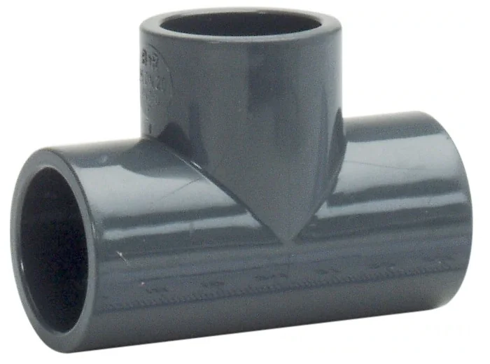 PIESA T (ABS), 25MM, 10 BUC/PACHET, GRI Esser