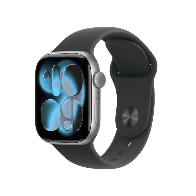 Apple Watch Series 11 GPS 42mm Space Grey Aluminium Case with Black Sport Band - S/M