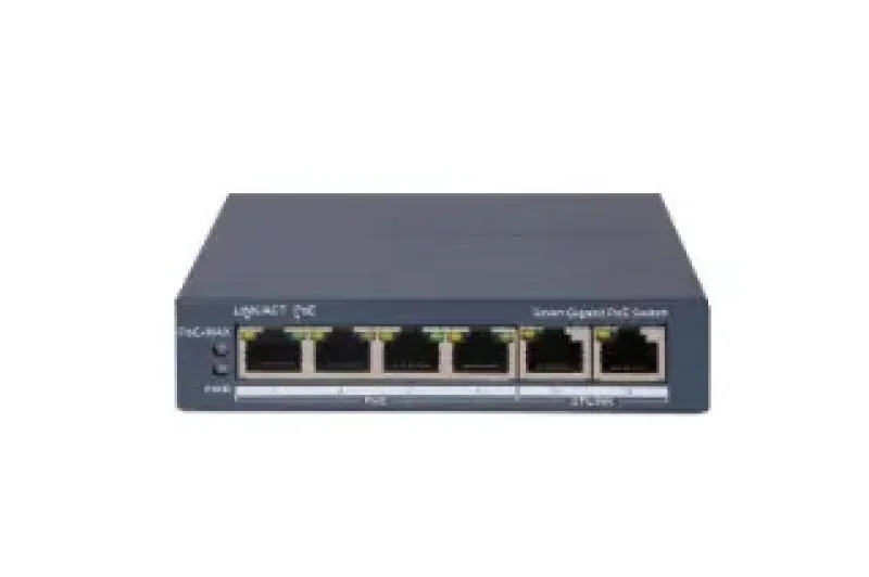 SWITCH POE 4PORTURI 60W Hikvision