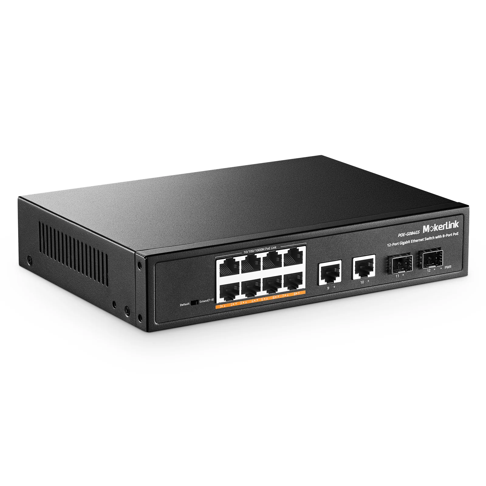 12-Port Gigabit Desktop Switch with 8-Port PoE+ Mercusys