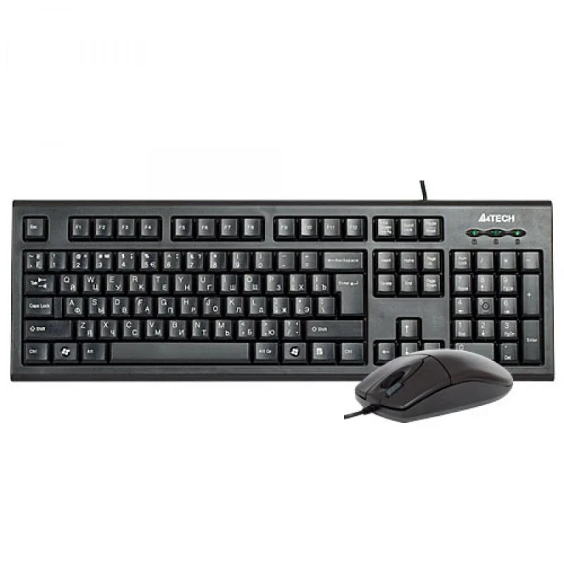 Kit tastatura + mouse A4tech KR-8520D, cu fir, negru A4Tech