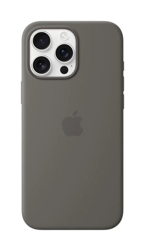 iPhone 16 Pro Max Silicone Case with MagSafe - Stone Gray Apple