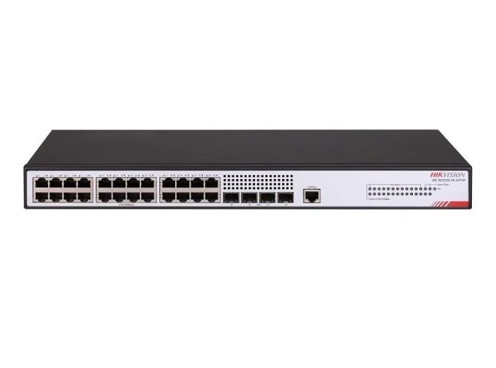 SWITCH CU 24 PORTURI RJ45 G + 4 PORTURI SFP G Hikvision