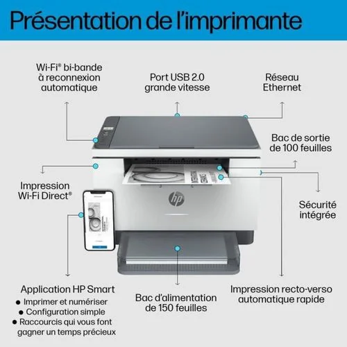 LaserJet MFP M234dw MFP Mono B/W laser Legal media 29ppmcopy 29ppmprint 150 sheets USB 2.0 LAN Wi-Fi light basalt HP