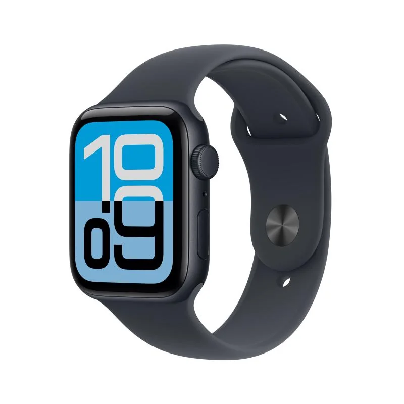 Apple Watch SE 3 GPS 44mm Midnight Aluminium Case with Midnight Sport Band - M/L
