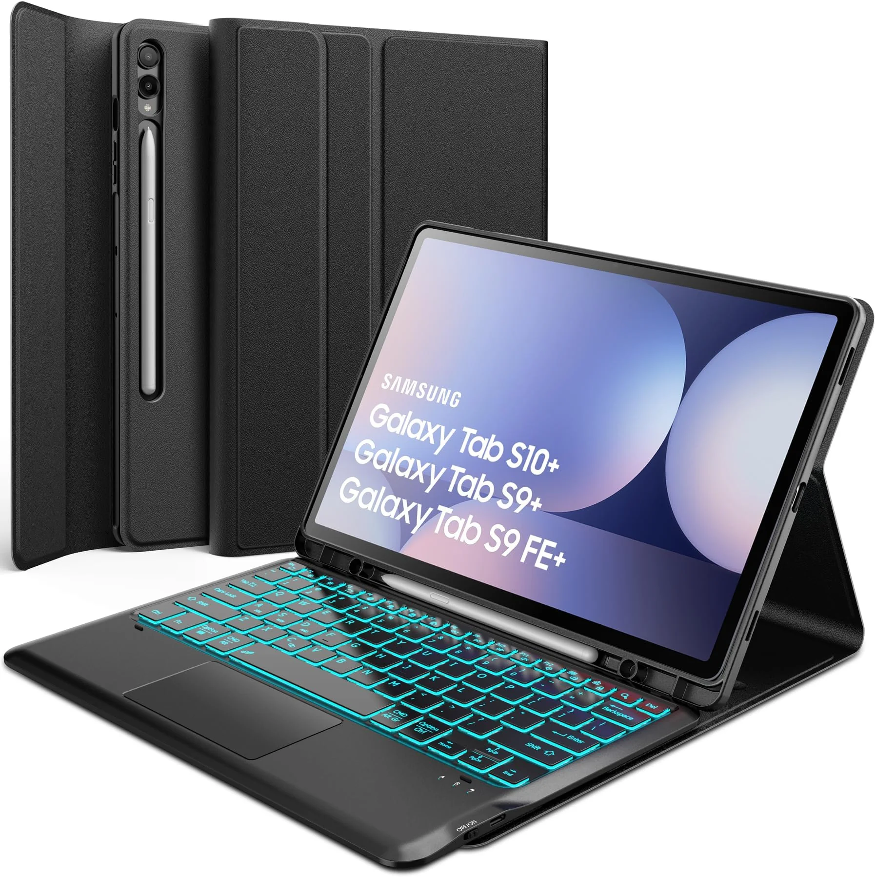 TAB S10+ FE Book Cover Keyboard Slim (with Pen compartment) Black Samsung