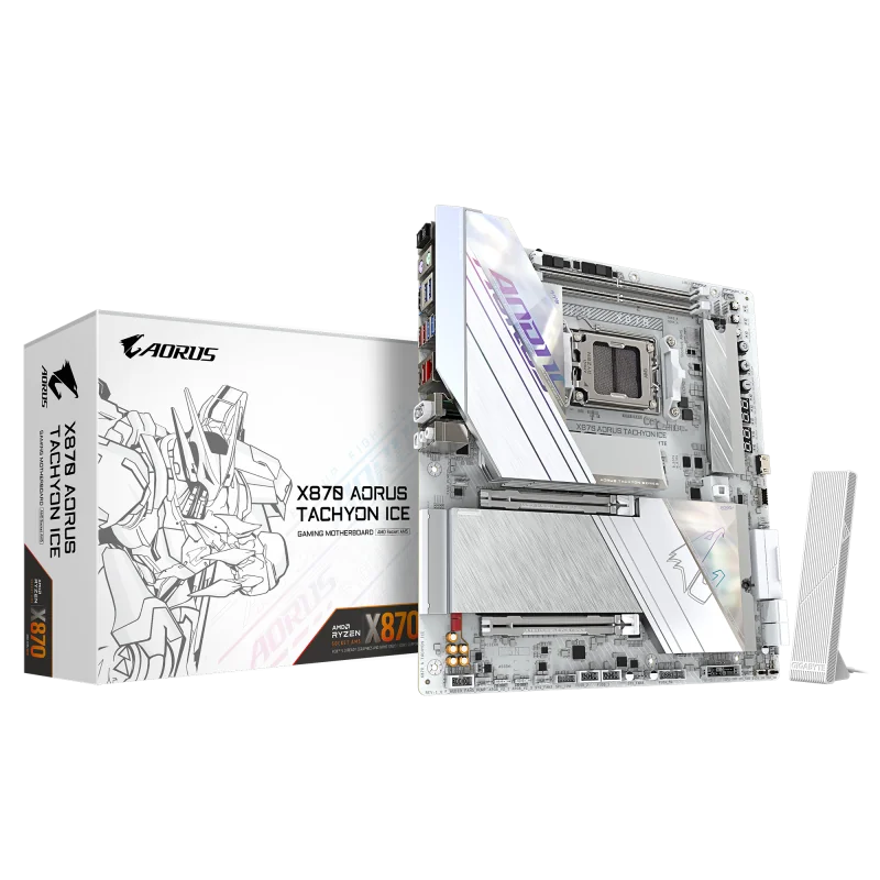 Placa de baza Gigabyte X870 AORUS TACHYON ICE, Socket AM5, DDR5, ATX Gigabyte