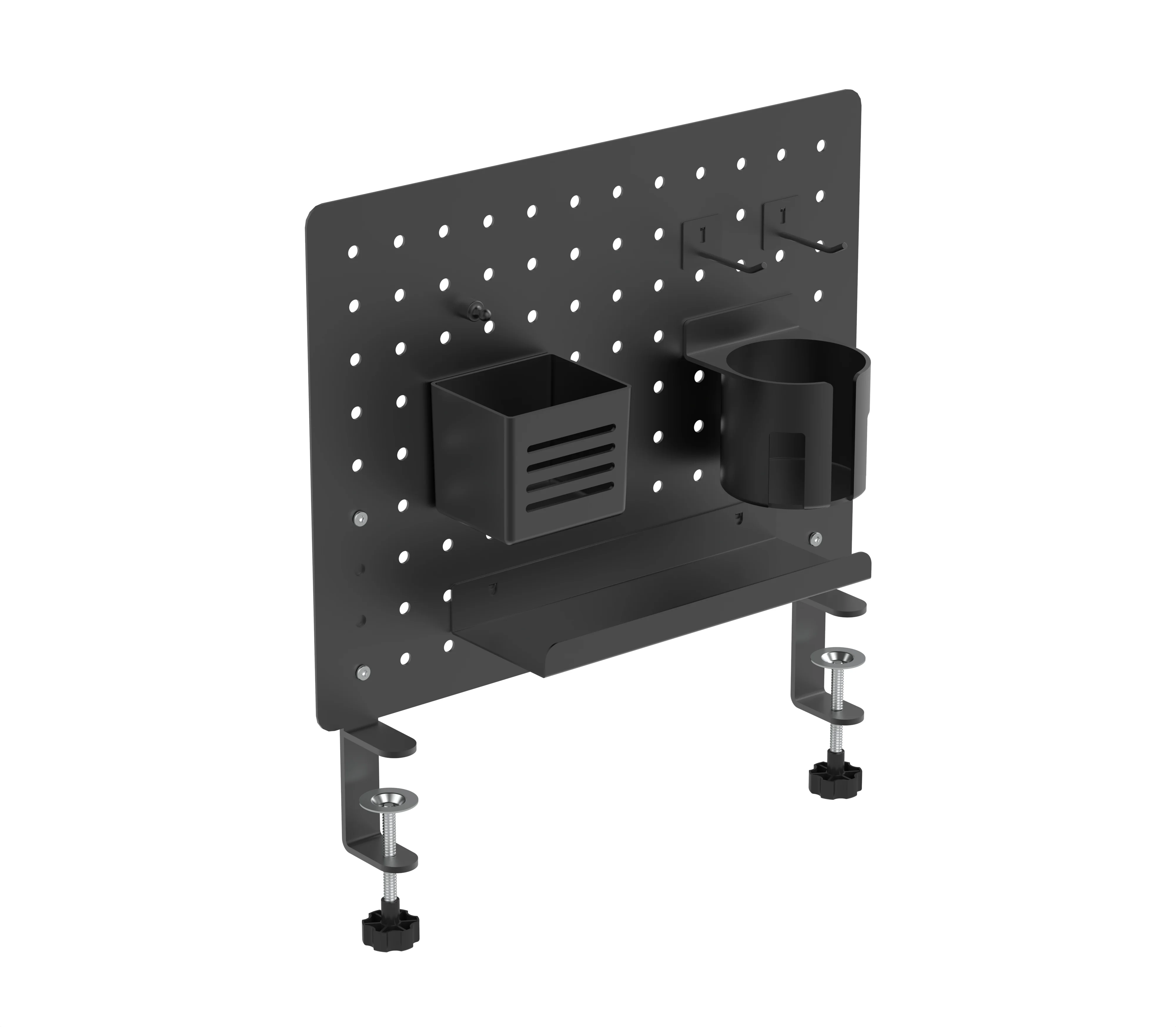 Organizator Birou Multifuncțional, Blackmount SETC5BK, otel, negru Blackmount