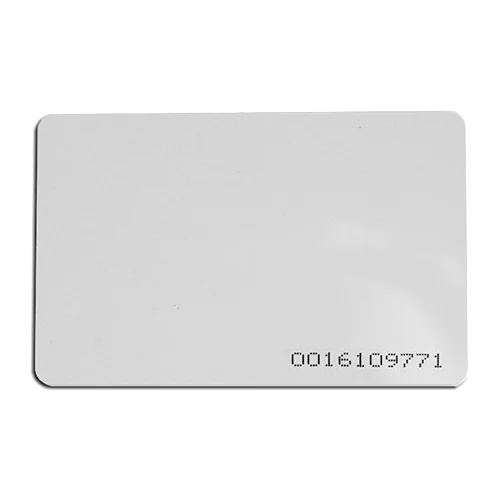 Set de 10 cartele de acces EM4100 125KHz, 0.8 mm, cod printat - CSAccess CSC-EM125-08+C-10 Csaccess