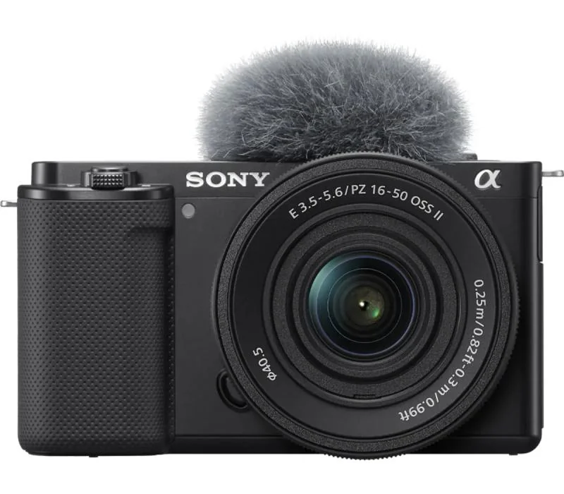 Aparat foto Mirrorless Sony Alpha ZV-E10, 24.2MP, 4K, Negru + Obiectiv 16-50mm mk2 Sony