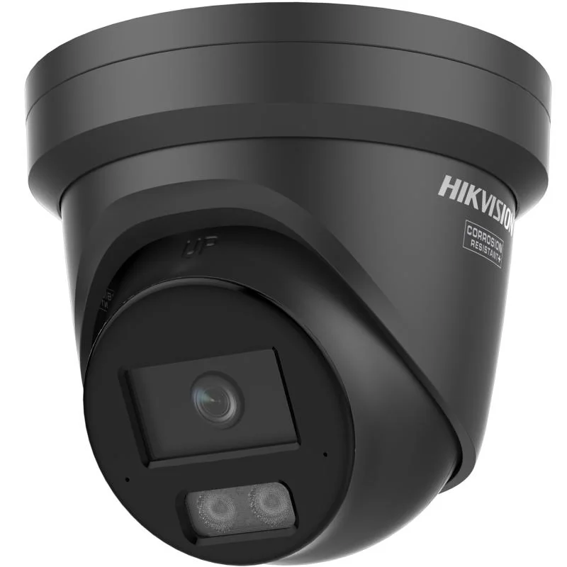 Camera de supraveghere IP Turret 4MP Hikvision DS-2CD2347G3- LI2UY(2.8MM)/BK, lentila fixa 2.8mm, iluminare min: Color: 0.0005 Lux @ (F1.0, AGC ON),0 Lux cu lumina alba: 40m, IR 30m, microfon incorporat, slot card de memorie: microSD/microSDHC/microSDXC