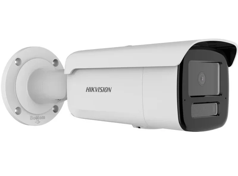 Camera de supraveghere IP Bullet 6MP Hikvision DS-2CD2T63G2-2LI(2.8MM), lentila fixa 2.8mm, iluminare min: Color: 0.005 Lux @ (F1.6, AGC ON),0 Lux cu lumina alba, IR 60m, microfon incorporat, slot card de memorie: microSD/microSDHC/microSDXC maxim 512GB, Hikvision