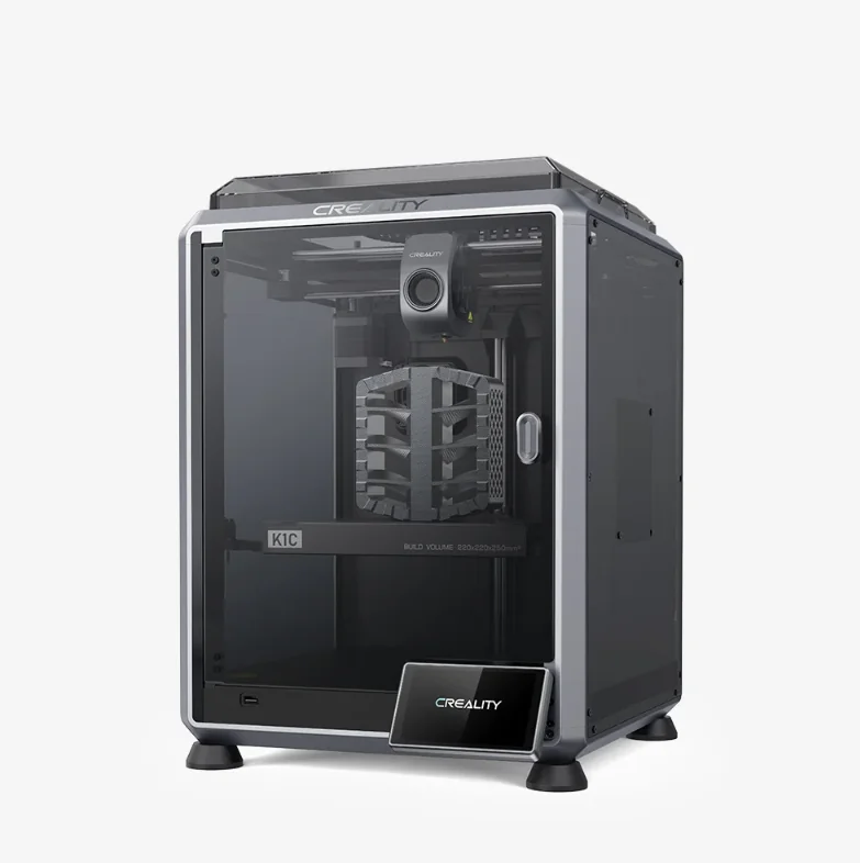 Imprimanta 3D Creality K1C, ( Printare carbon) Tehnologie FDM, viteza printare 600mm/s, Precizie 100 +/-0.1mm, Diametru filament: 1.75mm, tip filament compatibil: ABS, PLA, PETG, PET, TPU, PA, ABS, ASA, PC, PLA-CF, PA-CF, PET-CF, Transfer fisier: USB Creality