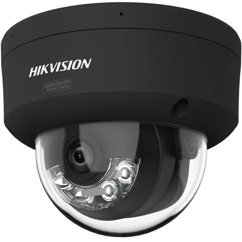 Camera de supraveghere IP Dome 8MP Smart Hybrid Light with ColorVu Hikvision DS-2CD2147G3-LIS2UY(2.8MM)/BK, lentila fixa 2.8mm, iluminare min: Color: 0.0001 Lux @ (F1.0, AGC ON),0 Lux with light, lumina alba / IR: 30m, microfon dublu incorporat,