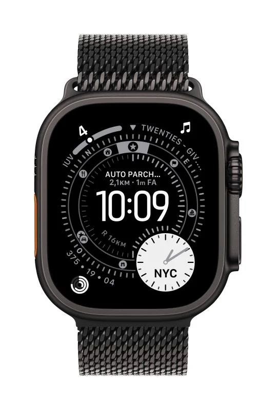 Curea pentru Apple Watch 49mm Black Titanium Milanese Loop - Large Apple