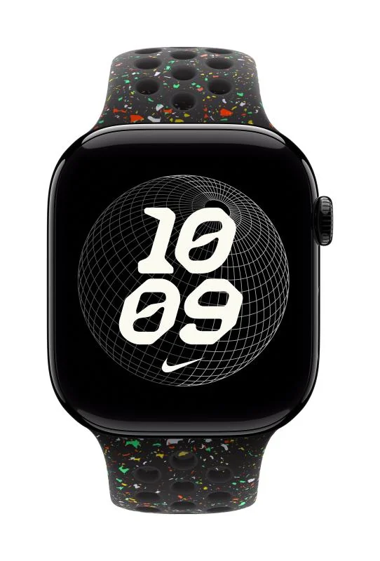 Curea pentru Apple Watch 46mm Midnight Black Nike Sport Band - M/L Apple