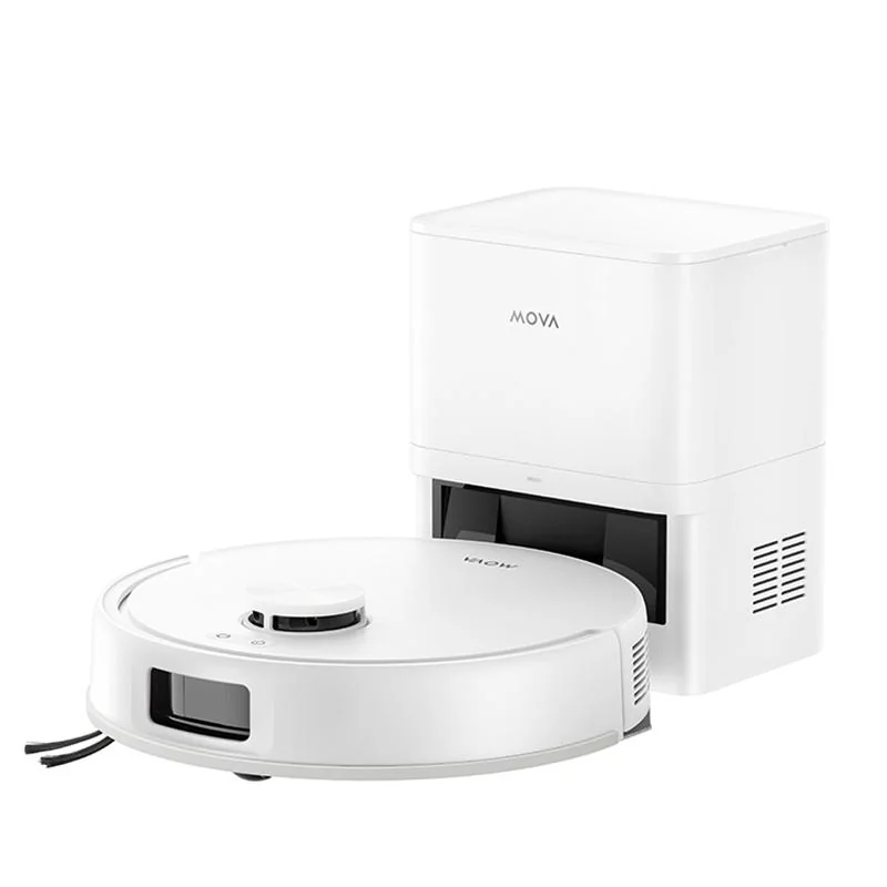 Aspirator robot cu mop MOVA E20S Pro Plus RLE23SD, 13000Pa, 3200mAh, 3DAdapt™ Obstacle Avoidance, statie colectare Mova Tech