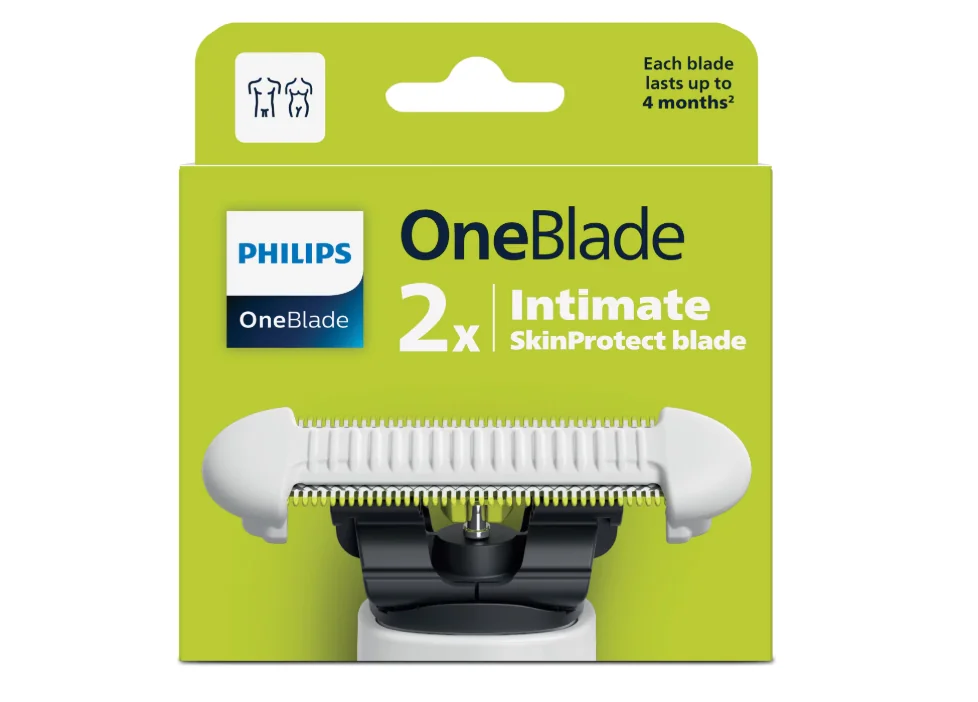 Lame de schimb PHILIPS OneBlade Intimate, unisex, 2 bucăți Philips