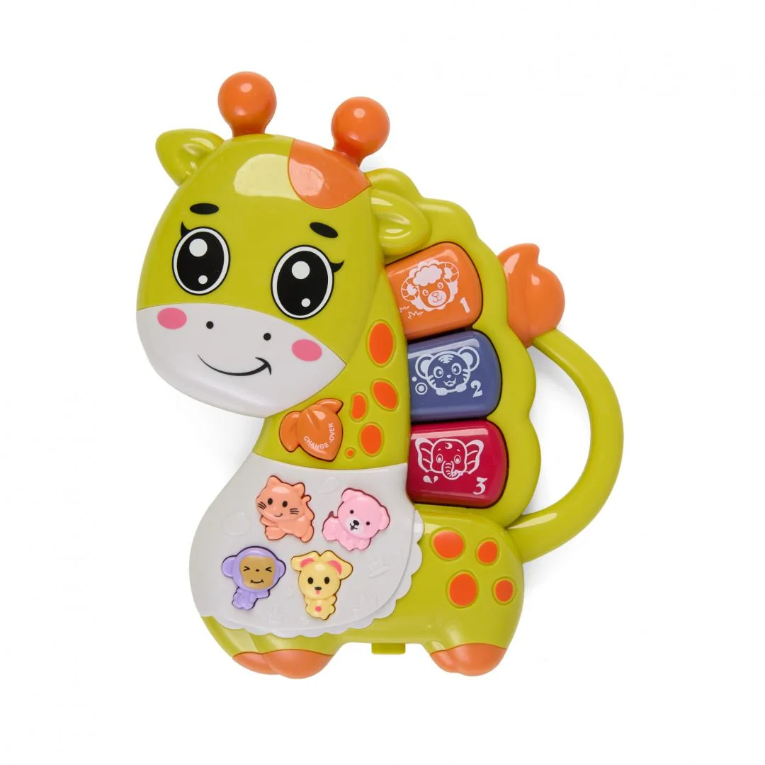 JUCARIE GIRAFA CU LUMINI SI SUNETE, VERDE, MOMKI Momki