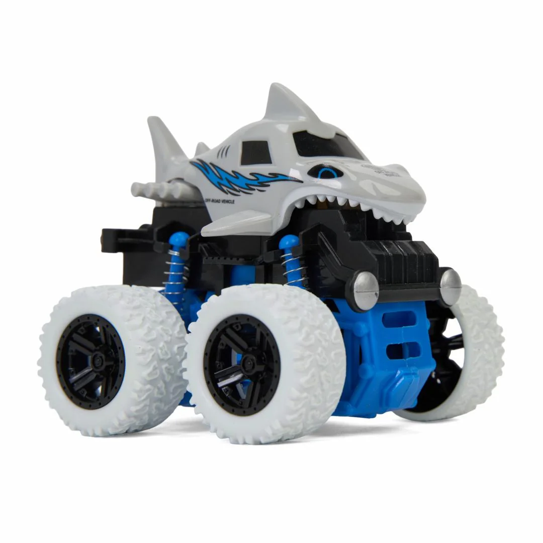 MASINA OFF-ROAD 4X4, 360 DE GRADE, 10.8CM, ALBA, MOMKI Momki