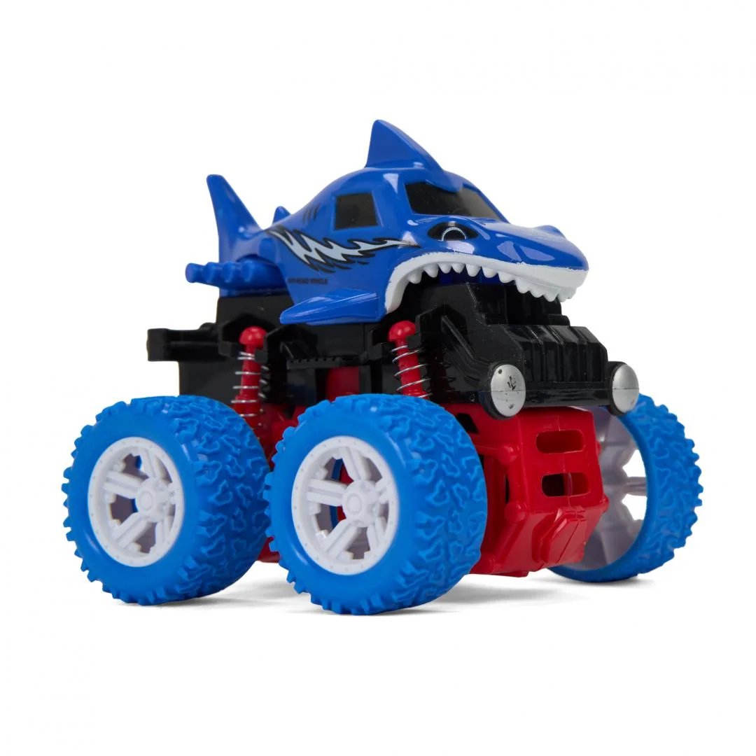 MASINA OFF-ROAD 4X4, 360 DE GRADE, 10.8CM, ALBASTRA, MOMKI Momki
