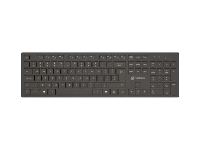Tastatura wireless Natec Herring, tip membrana, 105 taste, negru Natec