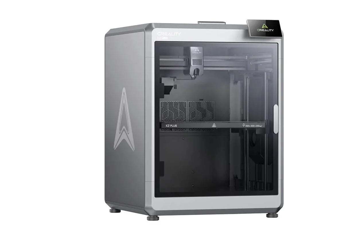 Imprimanta 3D CREALITY K2 PLUS, Tehnologie FDM, Volum printare: 350*350* 350mm, Dimensiuni imprimanta: 495*515*640mm, Greutate: 35Kg, Viteza printare: 600mm/s max, Acuratete: 100mm±0.1mm, Inaltime strat: 0.05-0.3mm, Extruder: Dual-gear direct drive, Creality