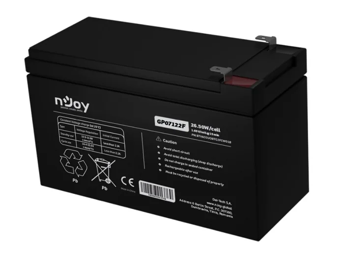 Acumulator nJoy GP07122F baterie 12V 7Ah sigilata