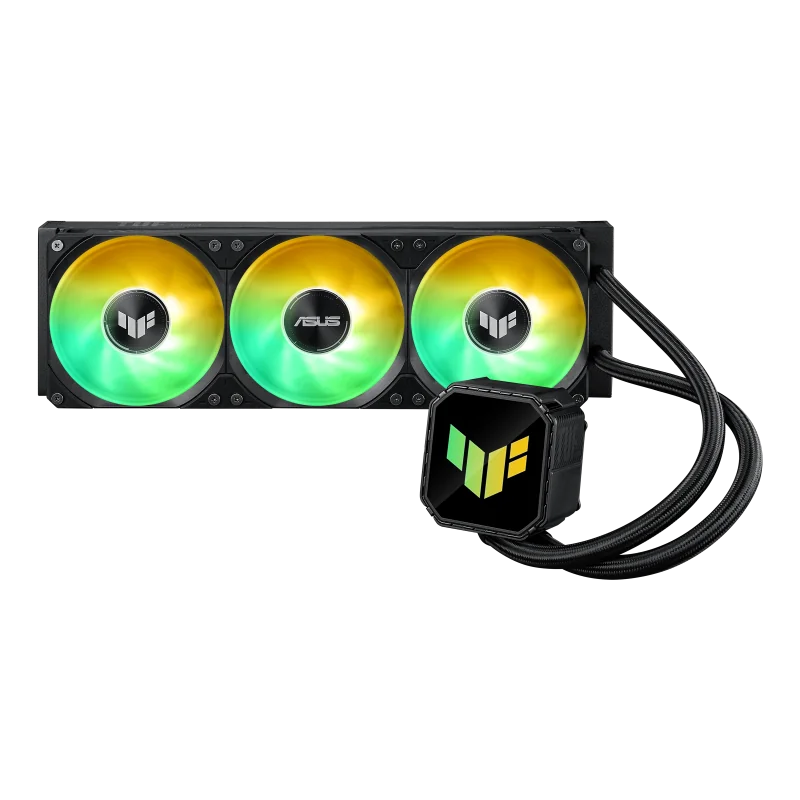 Cooler Procesor ASUS TUF GAMING LC III 360 ARGB NEGRU, marime radiator 397mm, 3x120mm, viteza ventilatoare 650-2600 RPM +/- 10%, Suport AMD: AM5 AM4, suport INTEL: LGA 1851/1700/1200