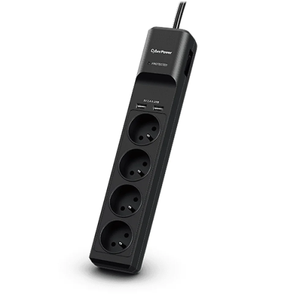 PROTECTOR POWER SURGE 4 OUTL./2USB P0420SUD0-DE CYBERPOWER Cyberpower