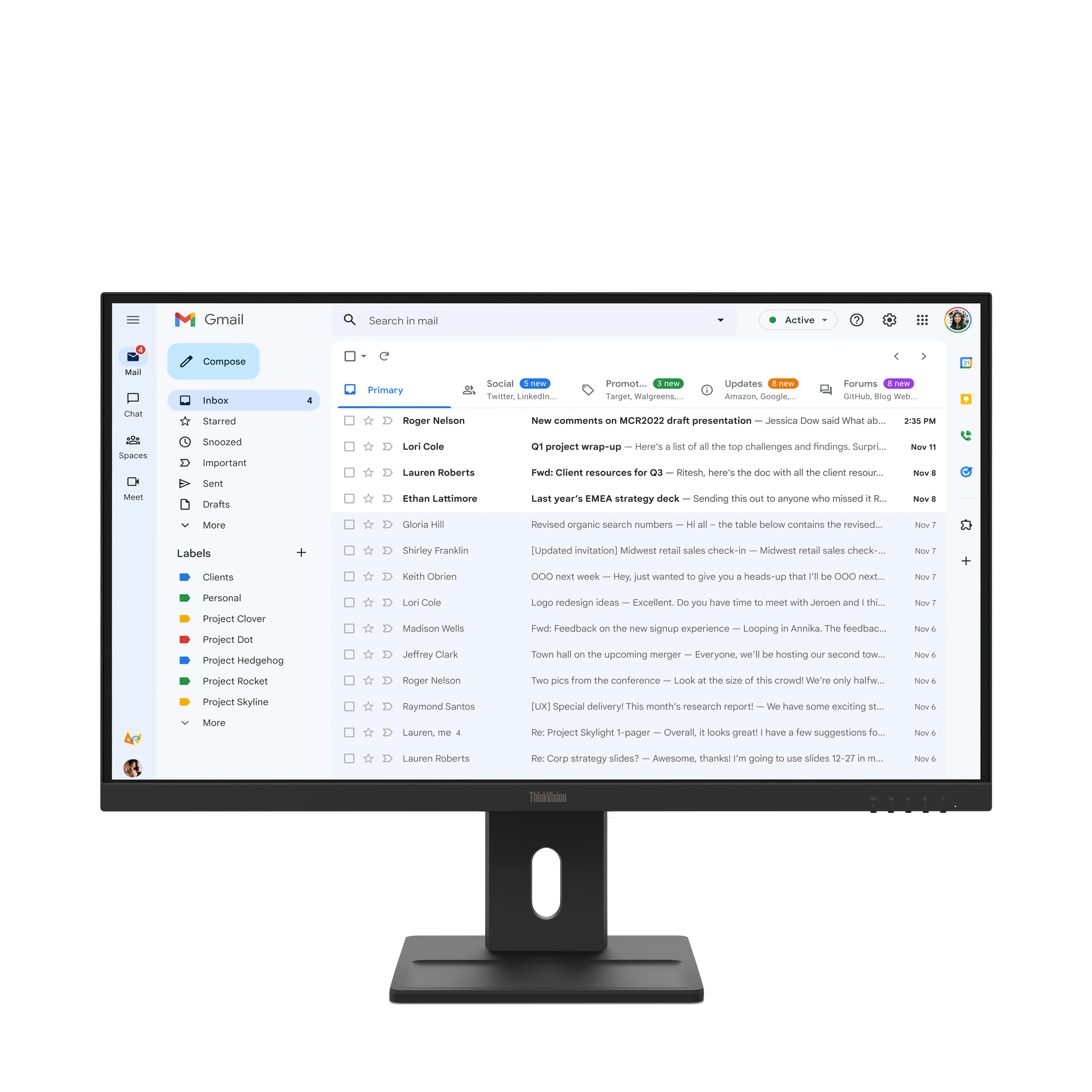 MONITOR LCD 27" E27-40/64BCMAT4EU LENOVO Lenovo