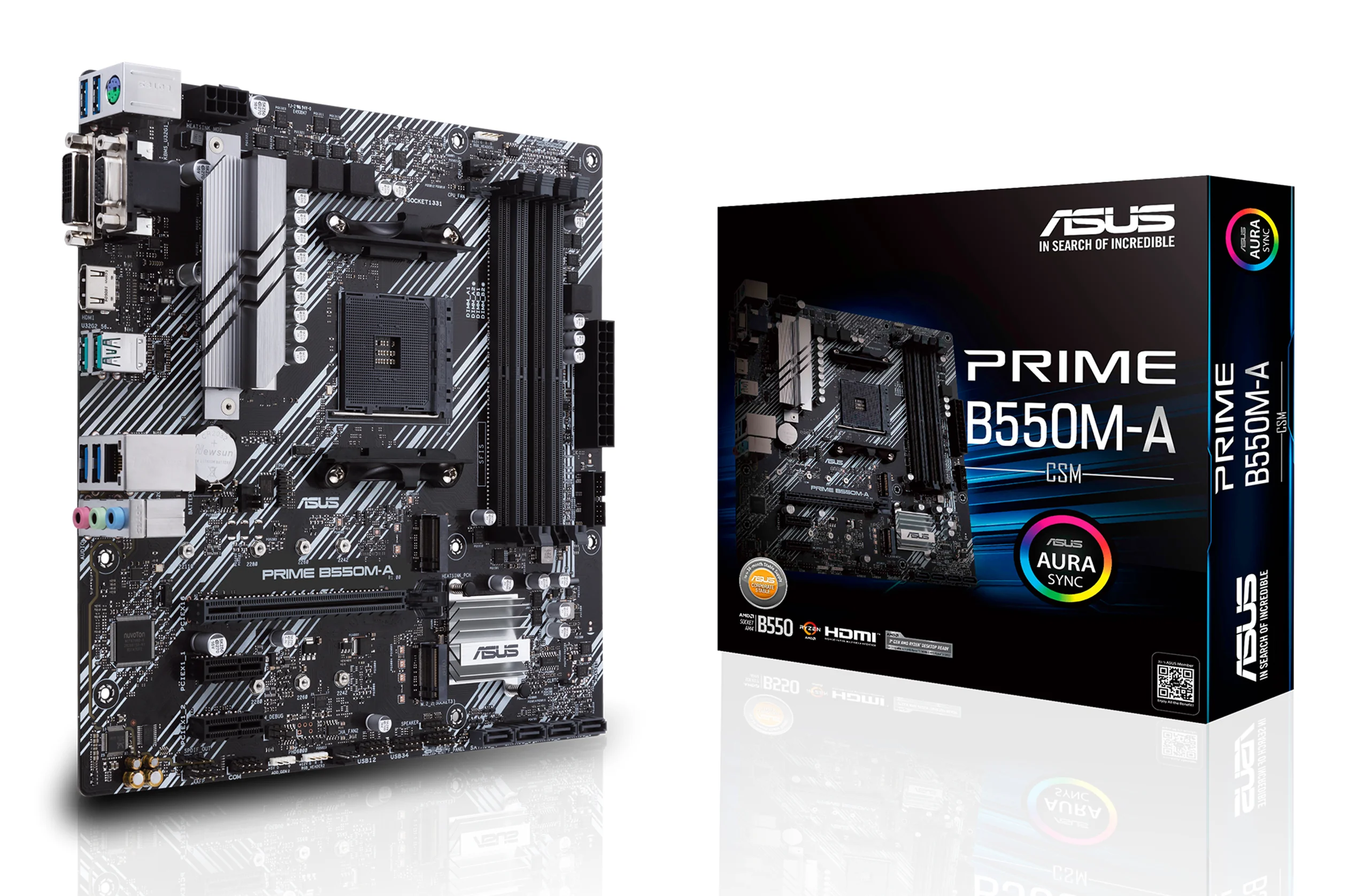 MB AMD B550 SAM4 MATX/PRIME B550M-A/CSM ASUS ASUS
