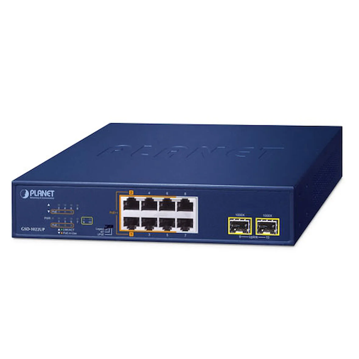 NET SWITCH 2PORT 1000M POE+/GSD-1022UP PLANET Planet
