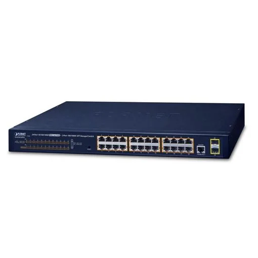 NET SWITCH 24PORT 1000M POE+/GS-4210-24P2S PLANET Planet