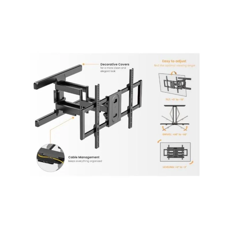 TV SET ACC WALL MOUNT 43"-100"/650348 EQUIP Equip
