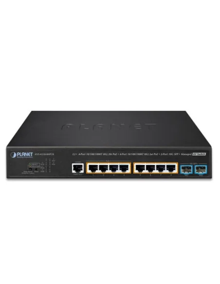 NET SWITCH 4PORT 1000M POE+/AVS-4210-8HP2X PLANET Planet