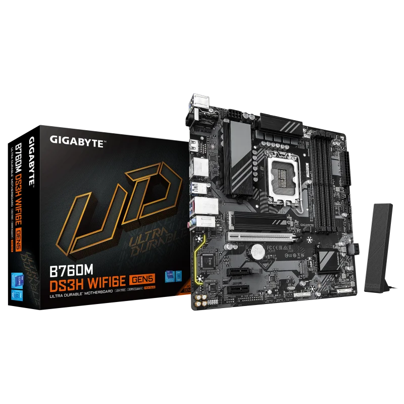 Placa de bază Gigabyte B760M DS3H WIFI6E GEN5 LGA1700