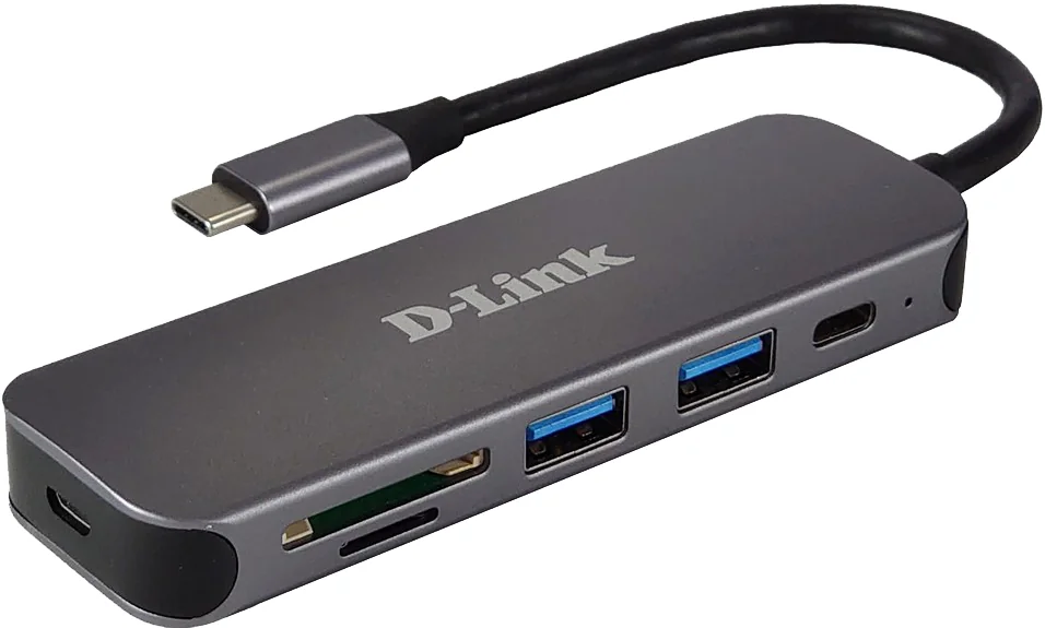 I/O HUB USB-C 5-IN-1/CARD READER DUB-2325/E D-LINK D-Link