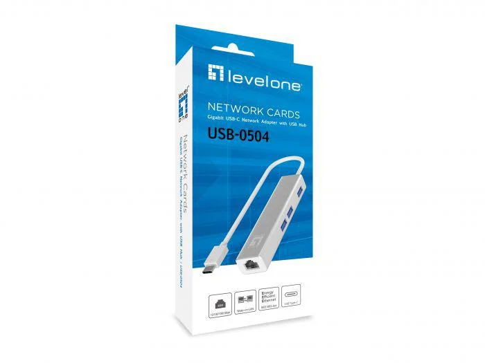 NB ACC ADAPTER USB-C TO ETH/3PORT USB-0504 LEVELONE Levelone