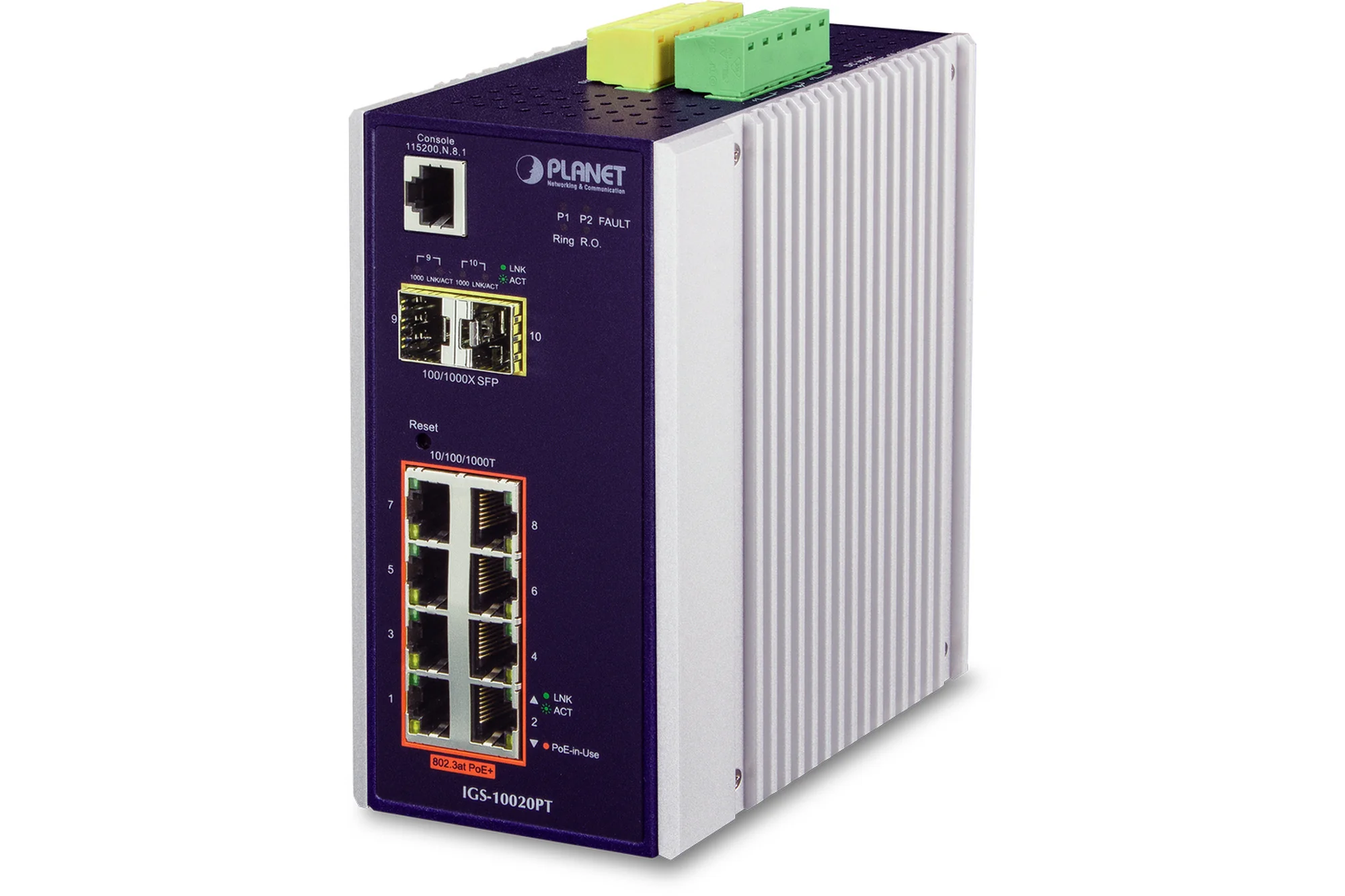 NET SWITCH 8PORT 1000M/IGS-10020PT PLANET Planet