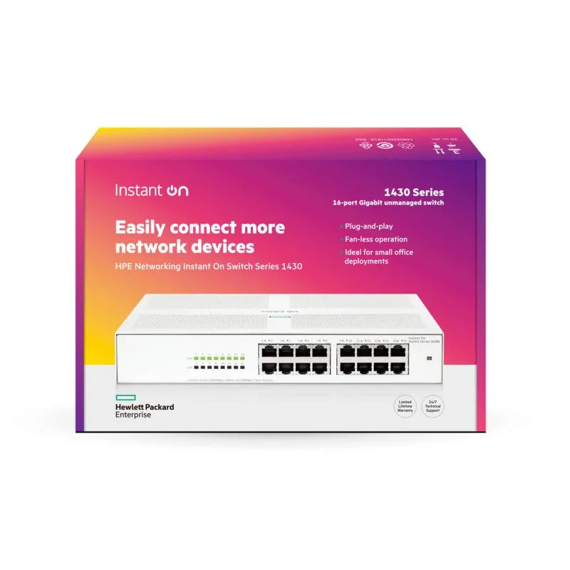 NET SWITCH 16PORT 1000M/1430 R8R47A ARUBA BY HPE Aruba By Hpe