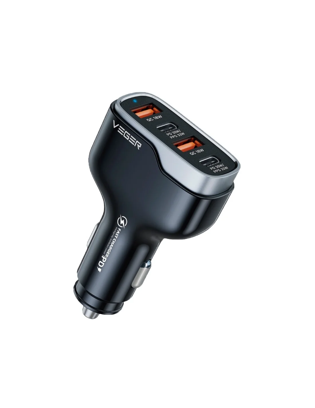 MOBILE CHARGER CAR USB 4PORT/CC53-2A2C VEGER Veger