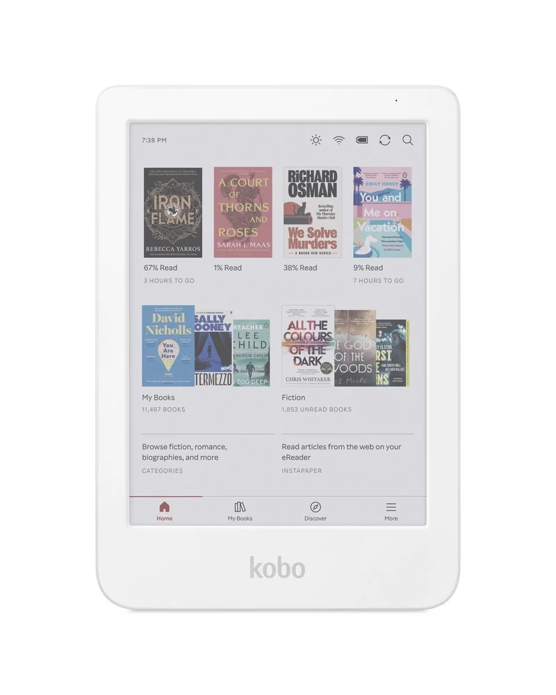 READER INK 6" 16GB KOBO CLARA/N367-KU-WH-K-CK RAKUTEN KOBO Rakuten Kobo