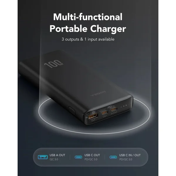POWER BANK USB 20000MAH/T100 W2032C-100 VEGER Veger