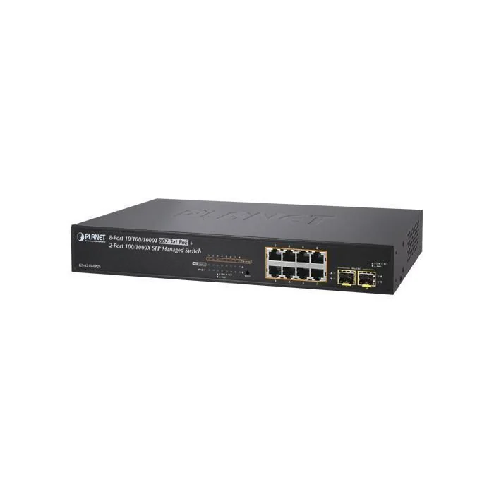 NET SWITCH 8PORT 1000M POE+/GS-4210-8P2S PLANET Planet