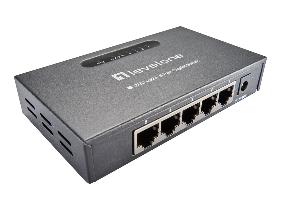 NET SWITCH 5PORT 10/100/1000M/GEU-0523 LEVELONE Levelone