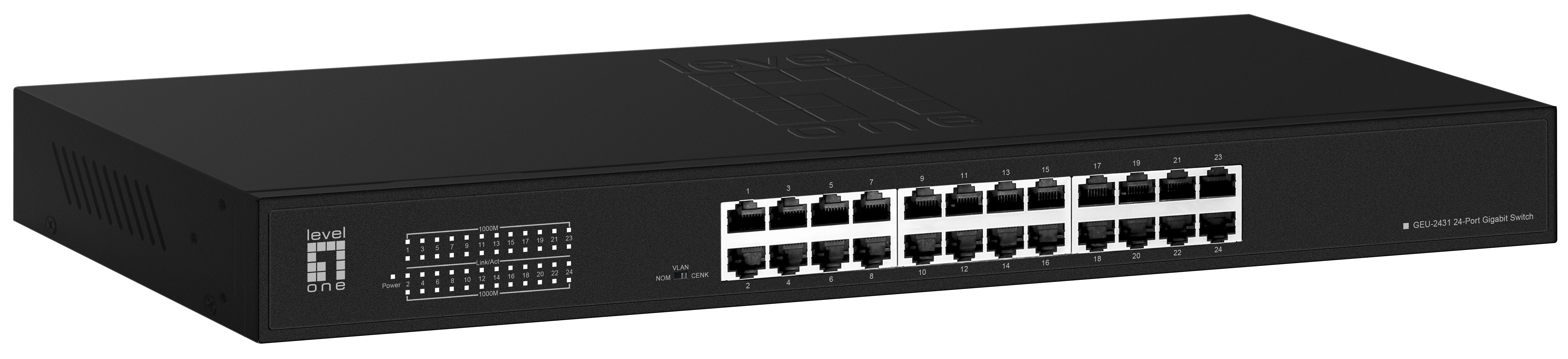 NET SWITCH 24PORT 10/100/1000M/GEU-2431 LEVELONE Levelone