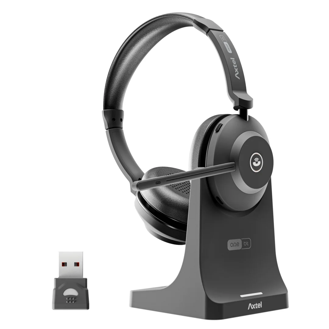 Căști Axtel ONE BT STEREO Wireless / Bluetooth, Dual Connectivity, dual- microphone ENC, FAST CHARGE, STRONG BATERY (40 Hours+) Up to 8.5 Days standby time