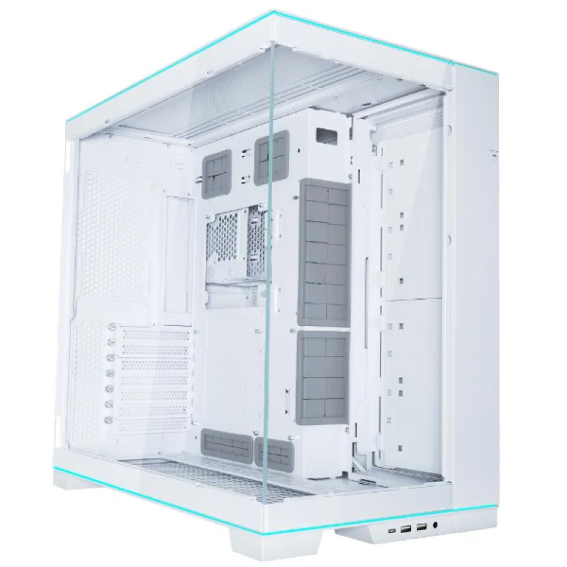 Carcasa LIAN LI O11 DYNAMIC EVO Mid Tower RGB ALB, Tempered Glass, Sloturi Expansiune 7, Drive Bays: 4x3.5" sau 2x2.5", Ventilatoare Suportate: 10 (spate: 1x120mm, sus: 3x120mm sau 3x140mm, lateral: 3x120mm sau 3x140mm, jos: 3x120mm sau 3x140mm), Format